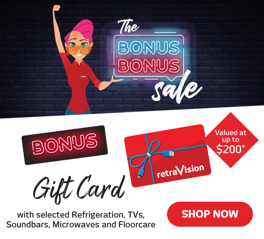 Bonus Retravision Gift Card at Retravision