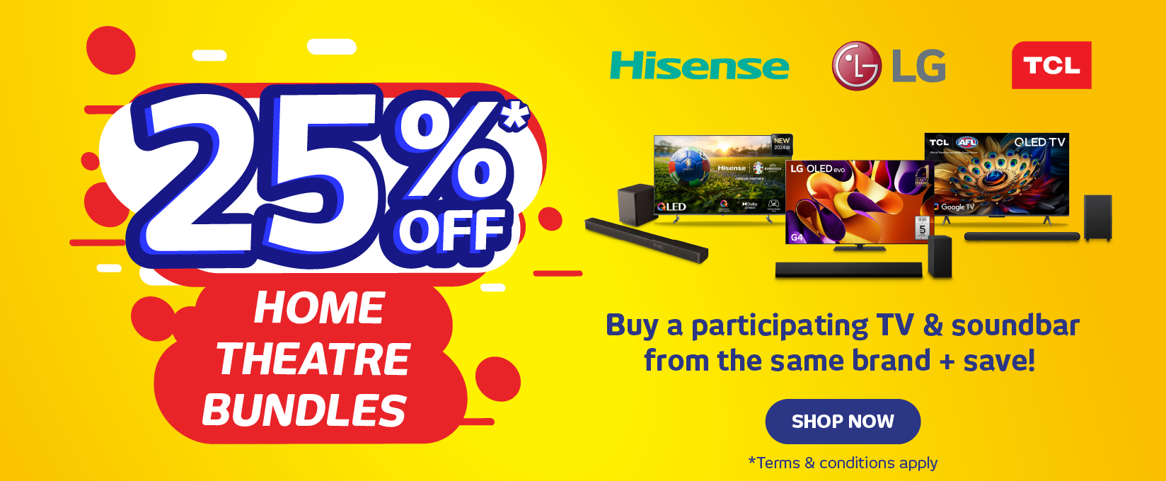 25% Off Selected Home Theatre Bundles at Retravision