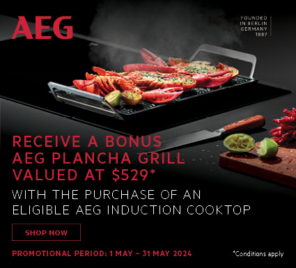 Bonus Plancha Grill With Selected AEG Induction Cooktops at Retravision