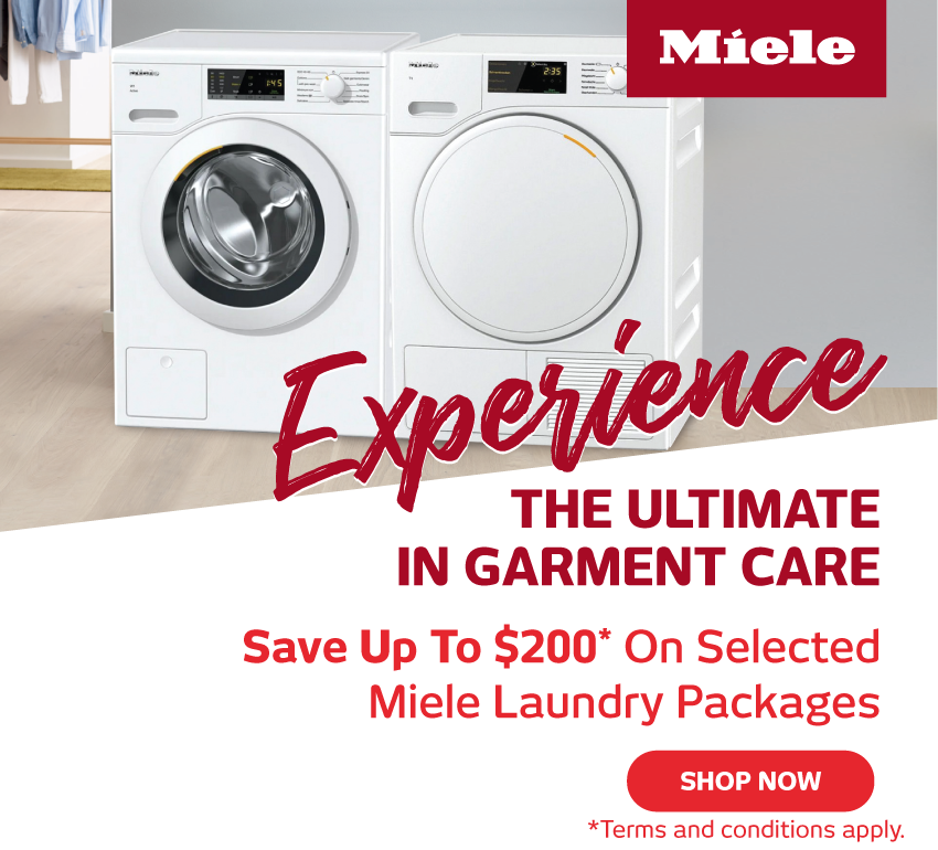 Buy My Partner & Save up to $200 on selected Miele Laundry Packages at Retravision
