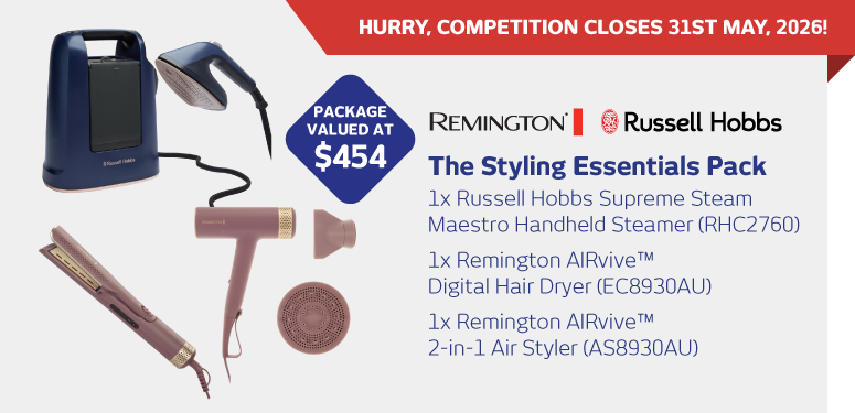 Win A Remington & Russell Hobbs Styling Essentials Pack