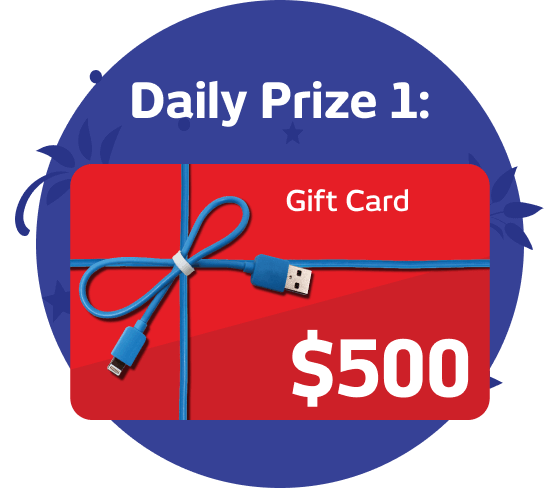 Daily Prize - $500 Gift Card