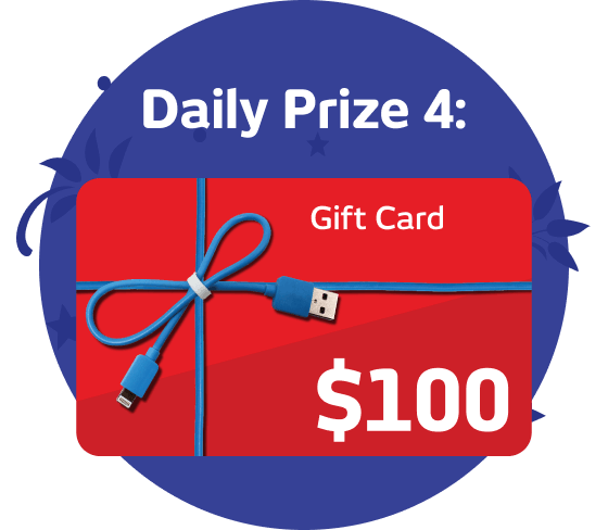 Daily Prize - $100 Gift Card