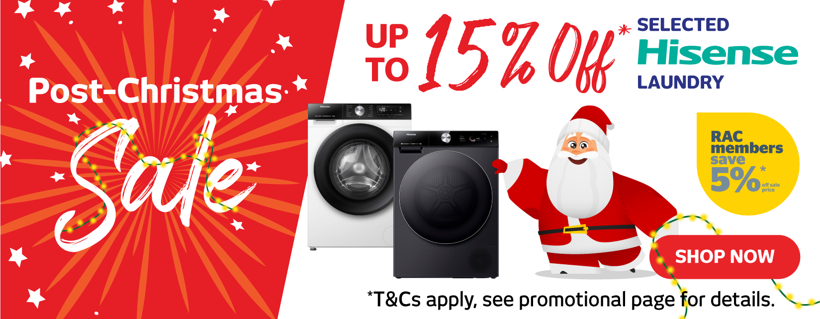 Hisense Laundry Boxing Day Sale