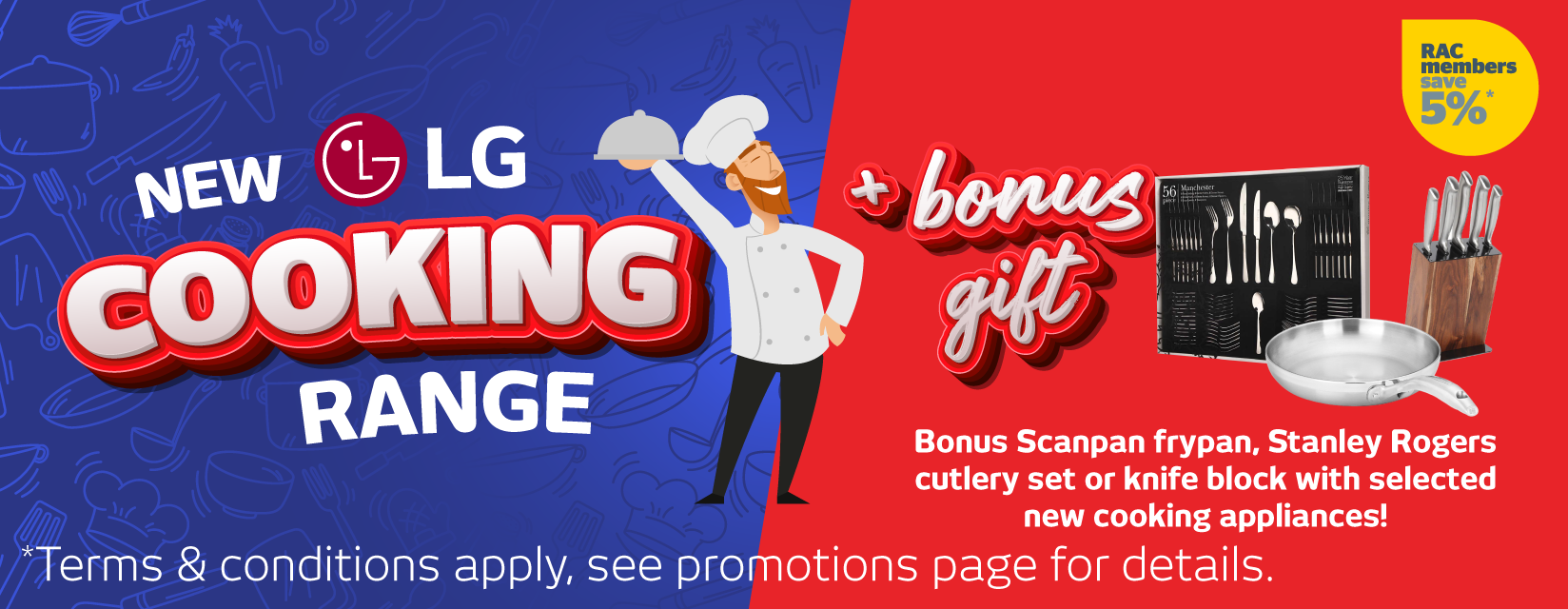 Bonus Offers With NEW LG Cooking Range