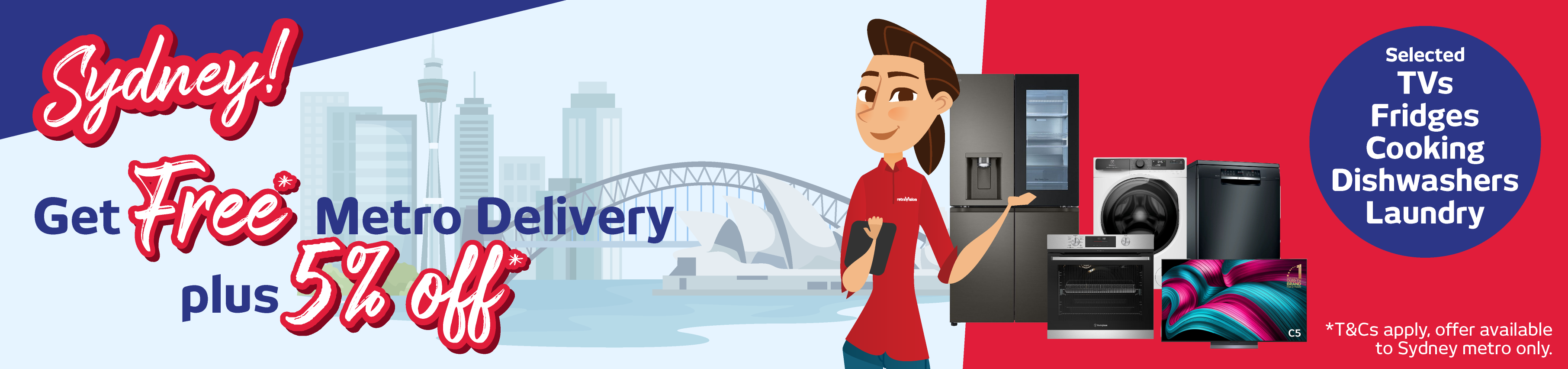 5% Off + Free Delivery In Sydney