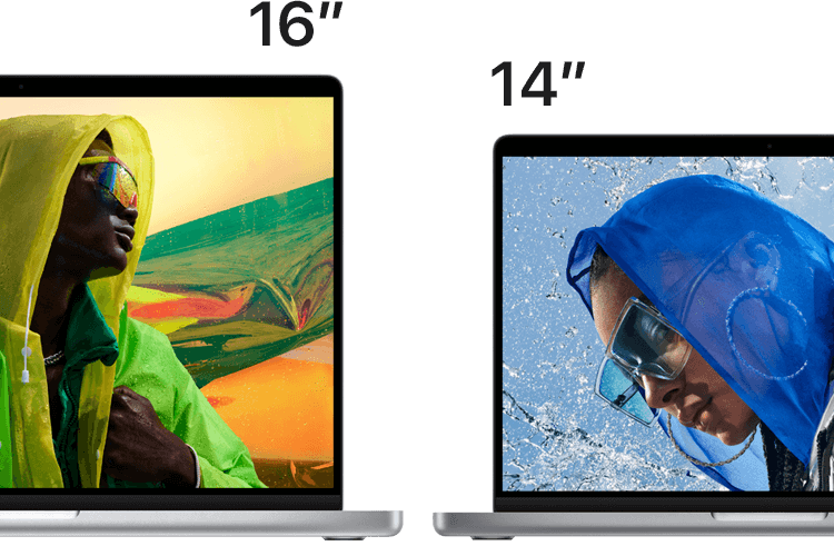 MacBook Pro screen sizes