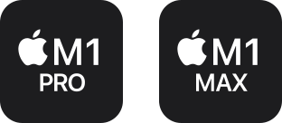 M1 chip icons