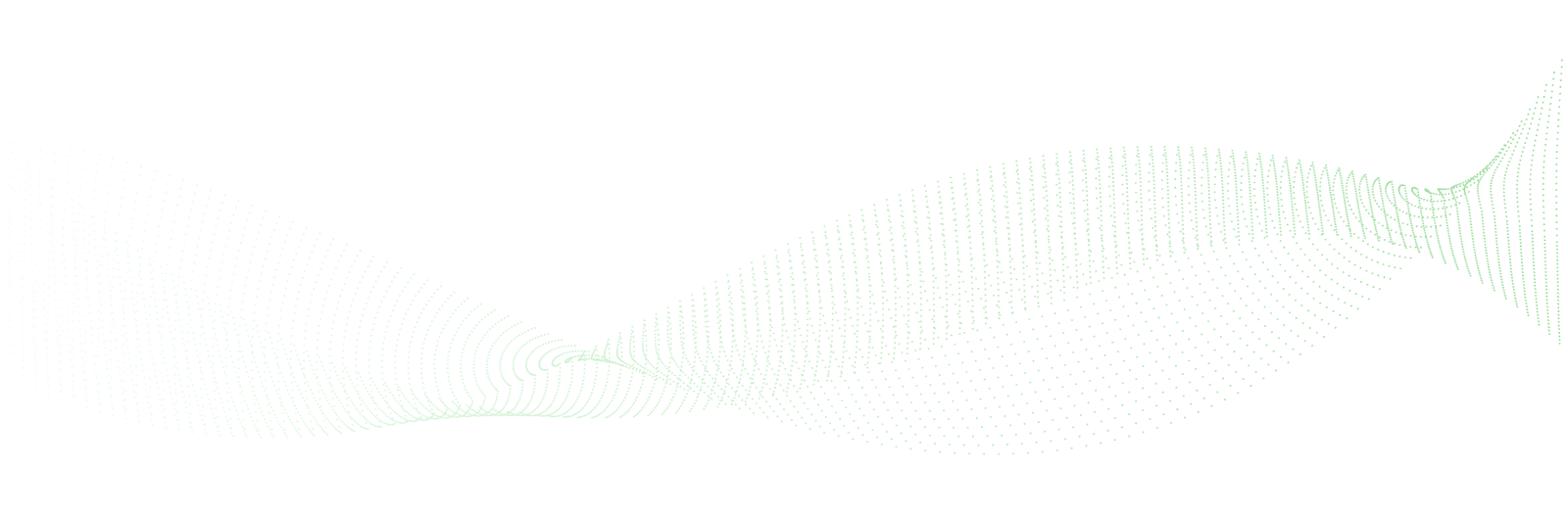 Green wave shaped background image