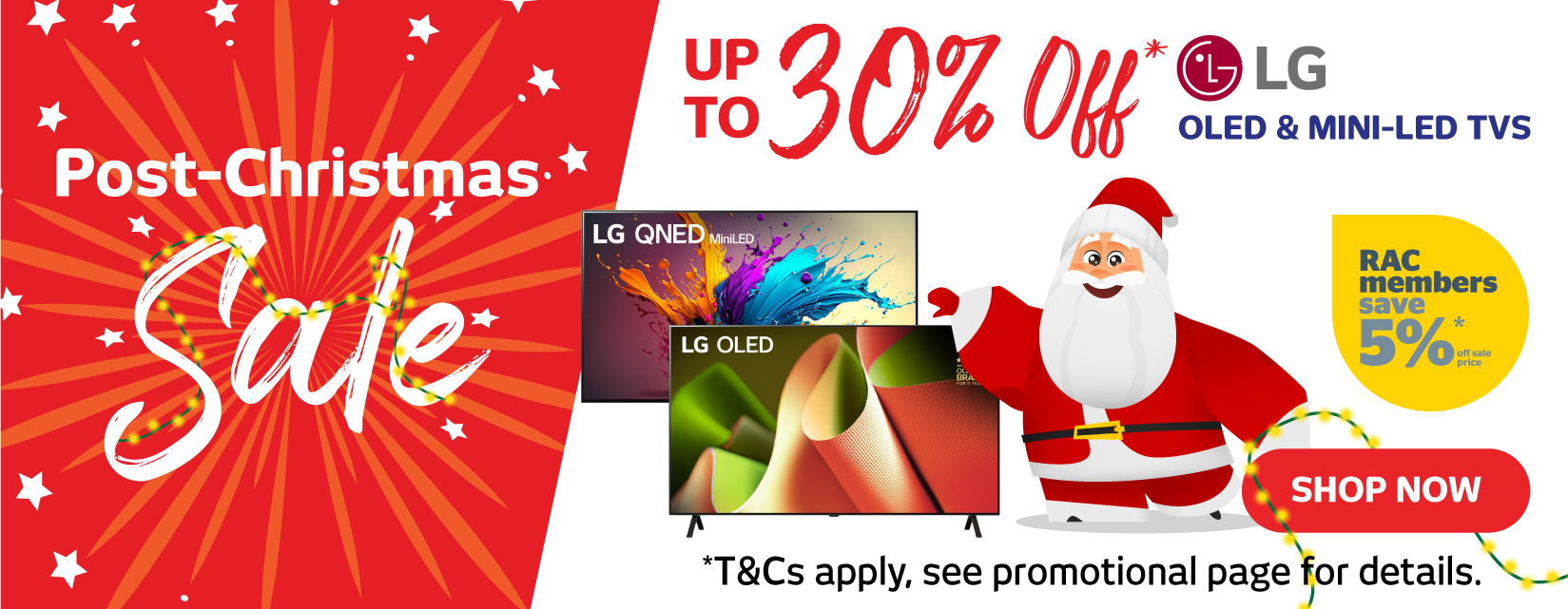 LG OLED & Mini LED TV Boxing Day Sale