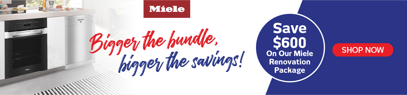 Save $600 On Our Miele Renovation Kitchen Package!
