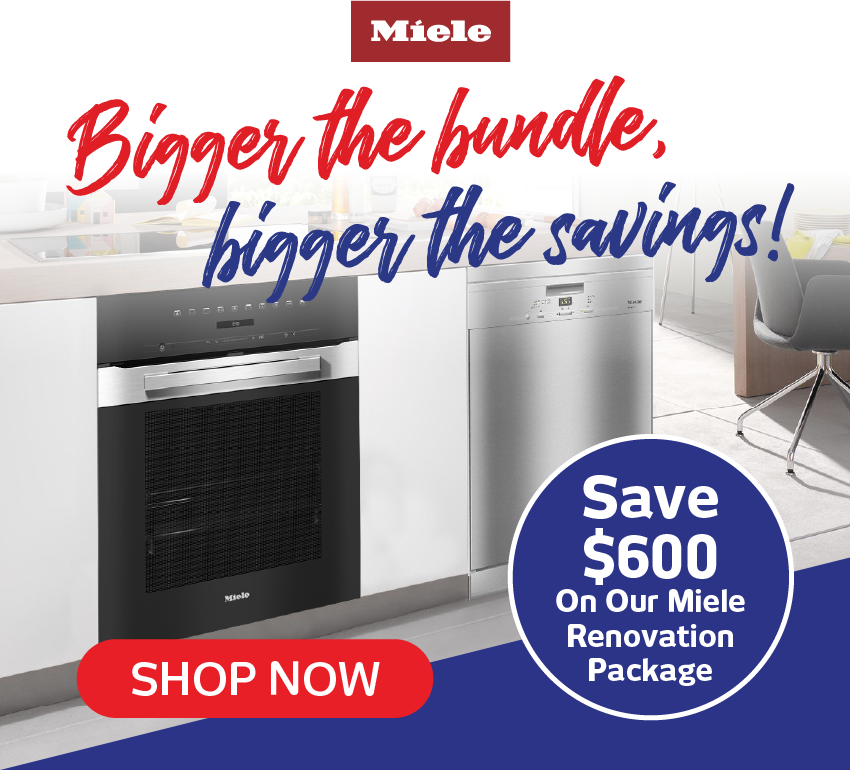 Save $600 On Our Miele Renovation Kitchen Package!