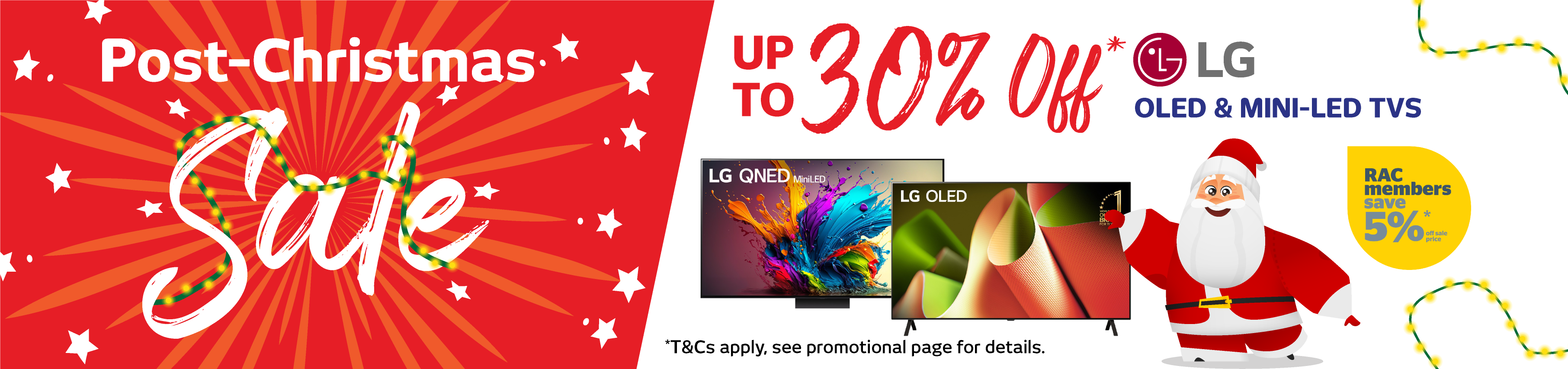 LG OLED & Mini LED TV Boxing Day Sale