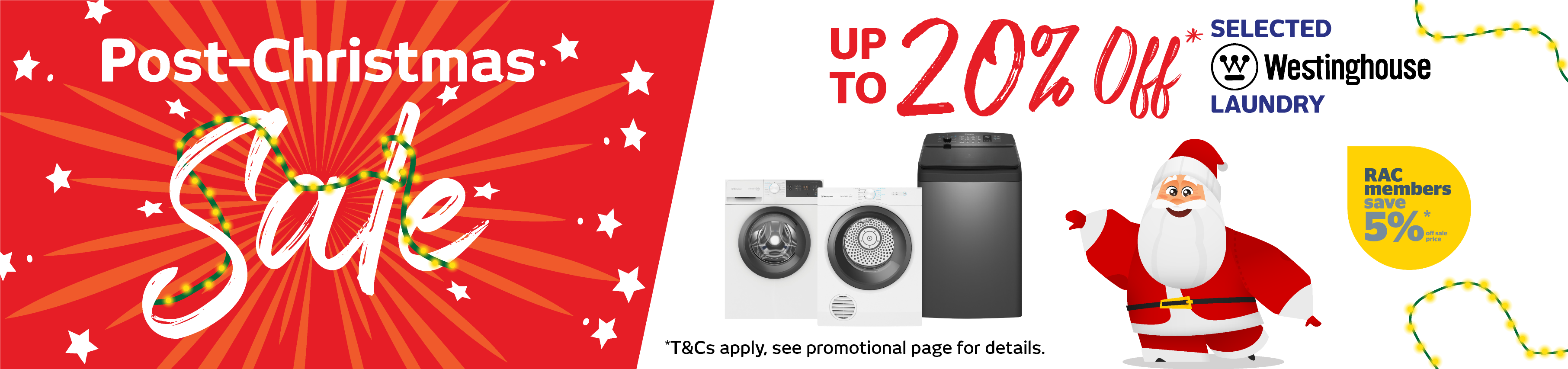 Westinghouse Laundry Boxing Day Sale