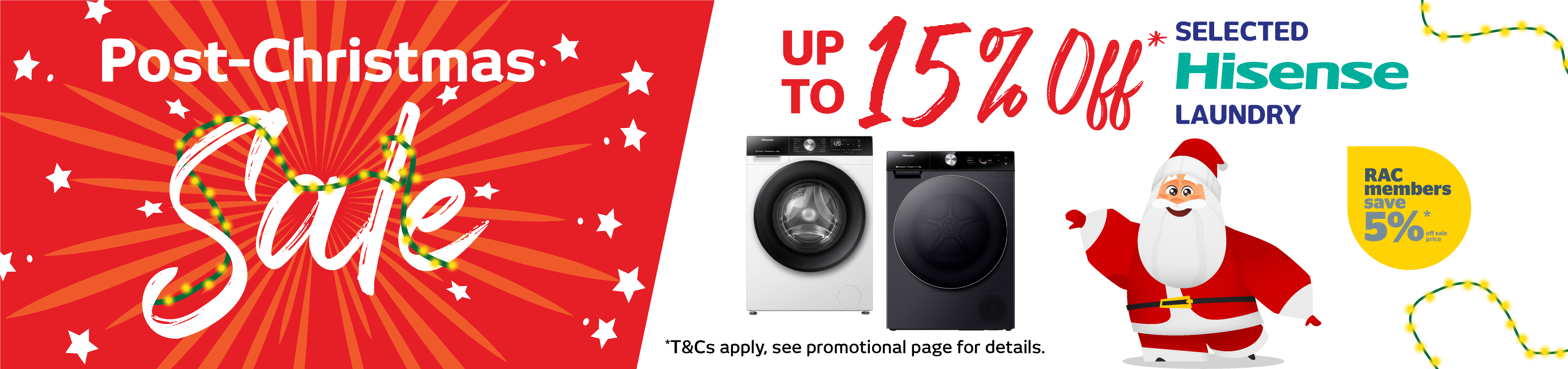 Hisense Laundry Boxing Day Sale