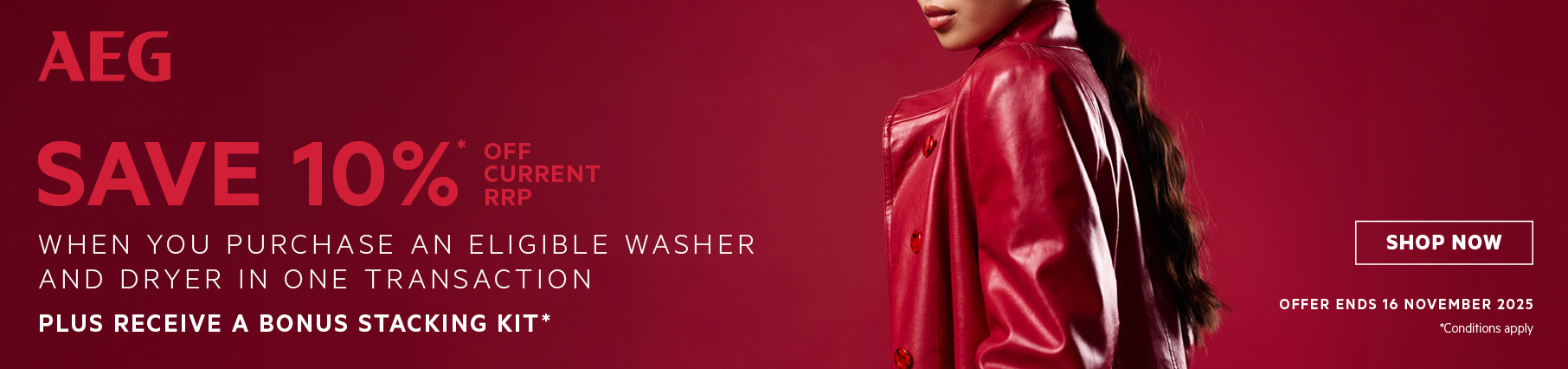 Everyday Offer: Save 10% On AEG Laundry Packages