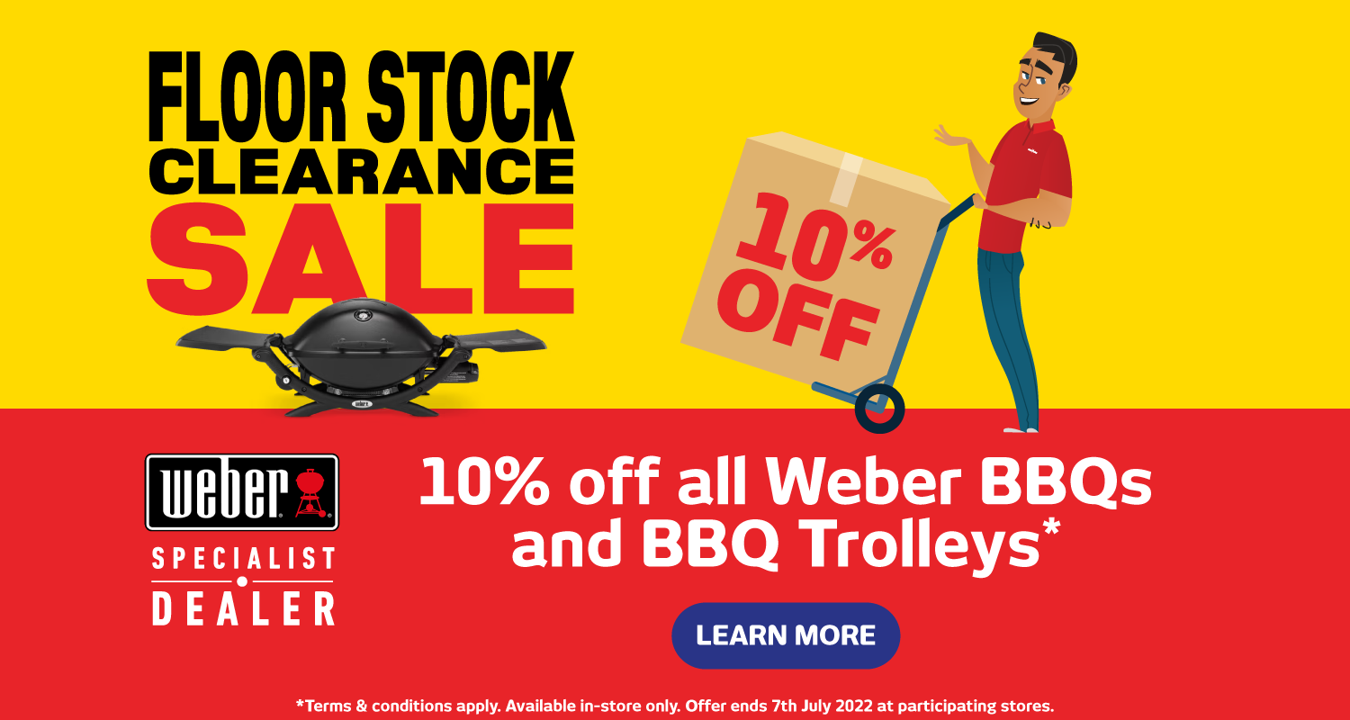 10% off all Weber BBQs and BBQ Trolleys at Retravision