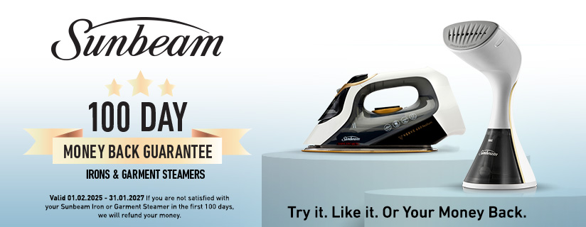 100 Day Money Back Guarantee On Sunbeam Garment Care