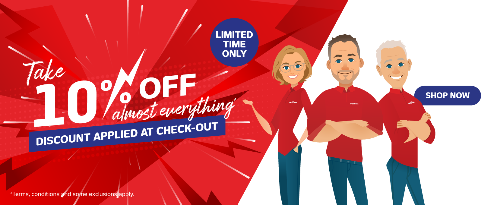 10% off Almost Everything at Retravision
