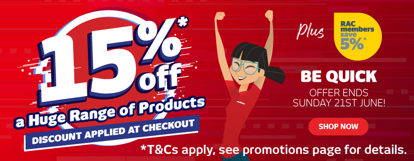 15% off a Huge Range of Products