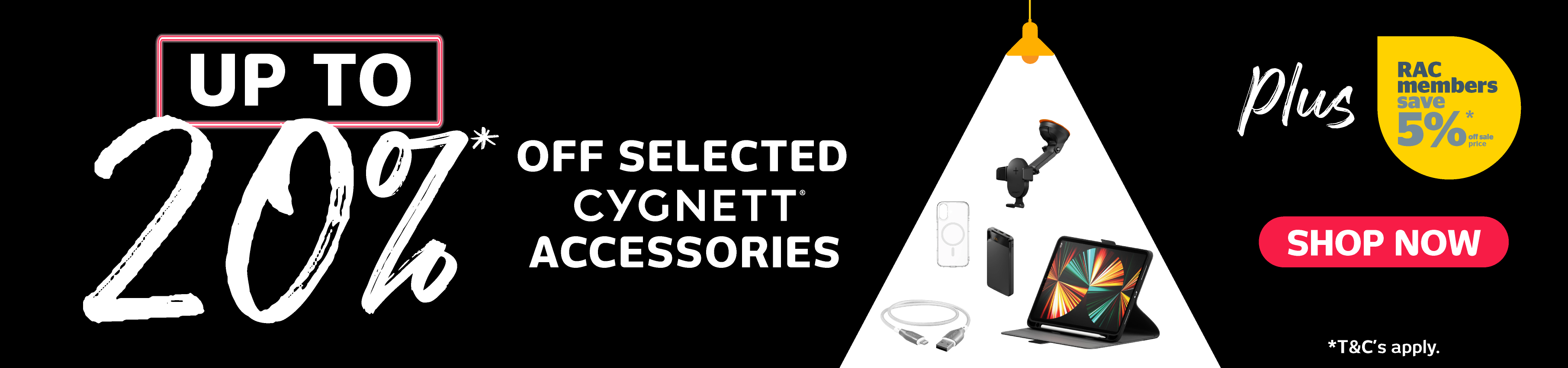 20% Off Selected Cygnett Accessories
