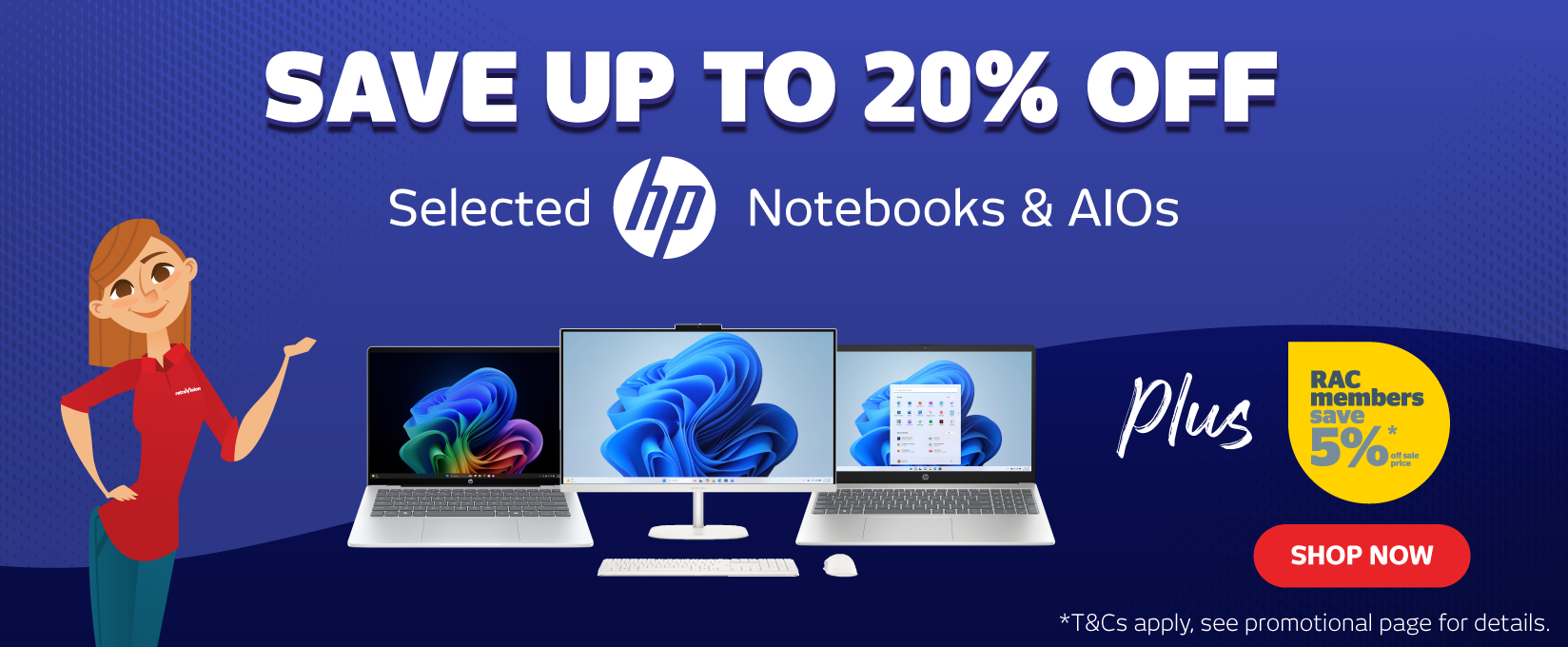 Save Up To 20% Off Selected HP Notebooks & AiOs at Retravision