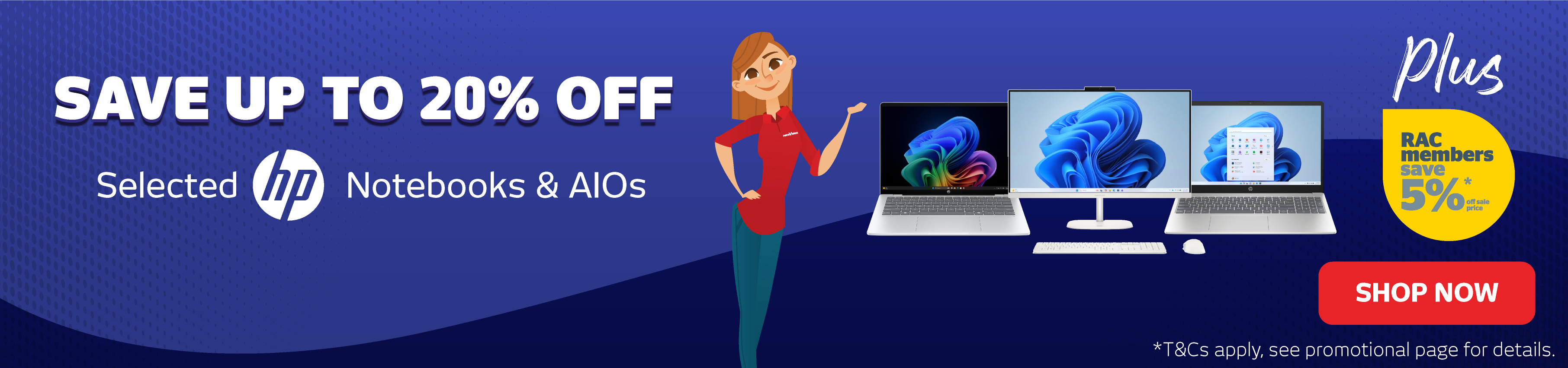 Save Up To 20% Off Selected HP Notebooks & AiOs
