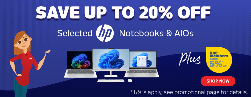 Save Up To 20% Off Selected HP Notebooks & AiOs at Retravision