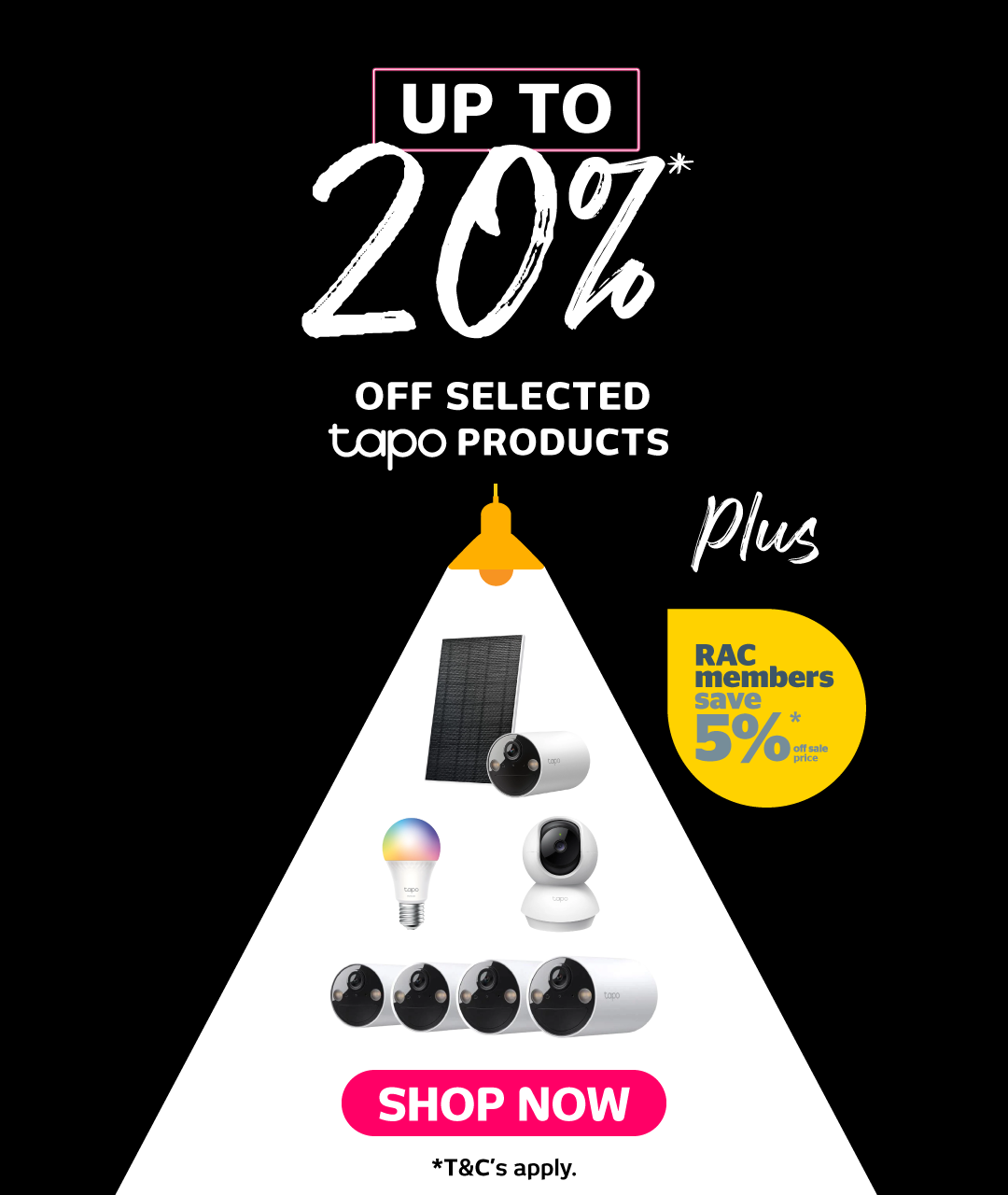 Up To 20% Off Selected Tapo Products
