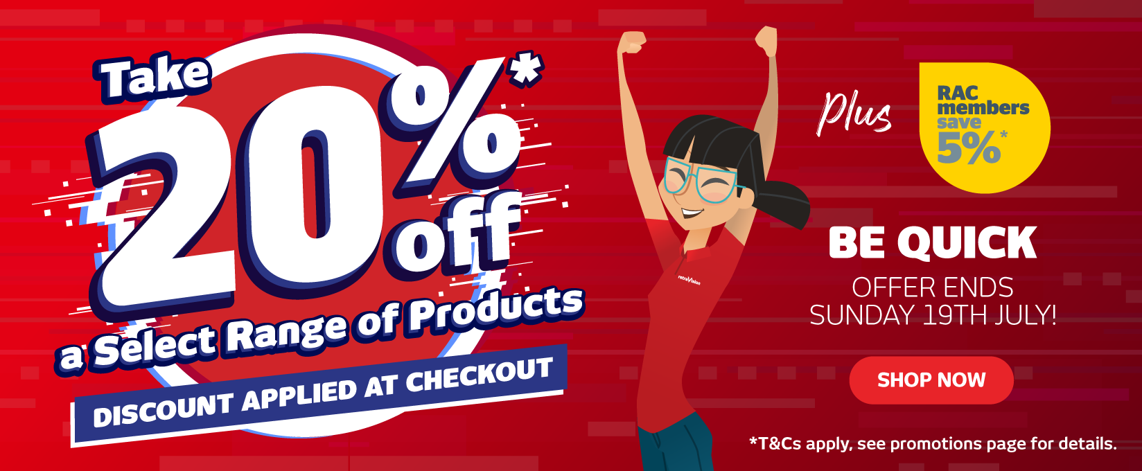 Take 20% Off a Select Range of Products at Retravision