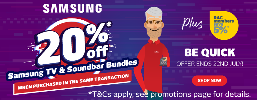 20% off Samsung TV and Soundbar Bundles