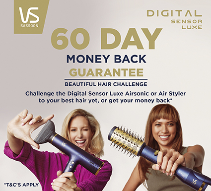 60 Day Money Back Guarantee On VS Sassoon Digital Sensor Luxe