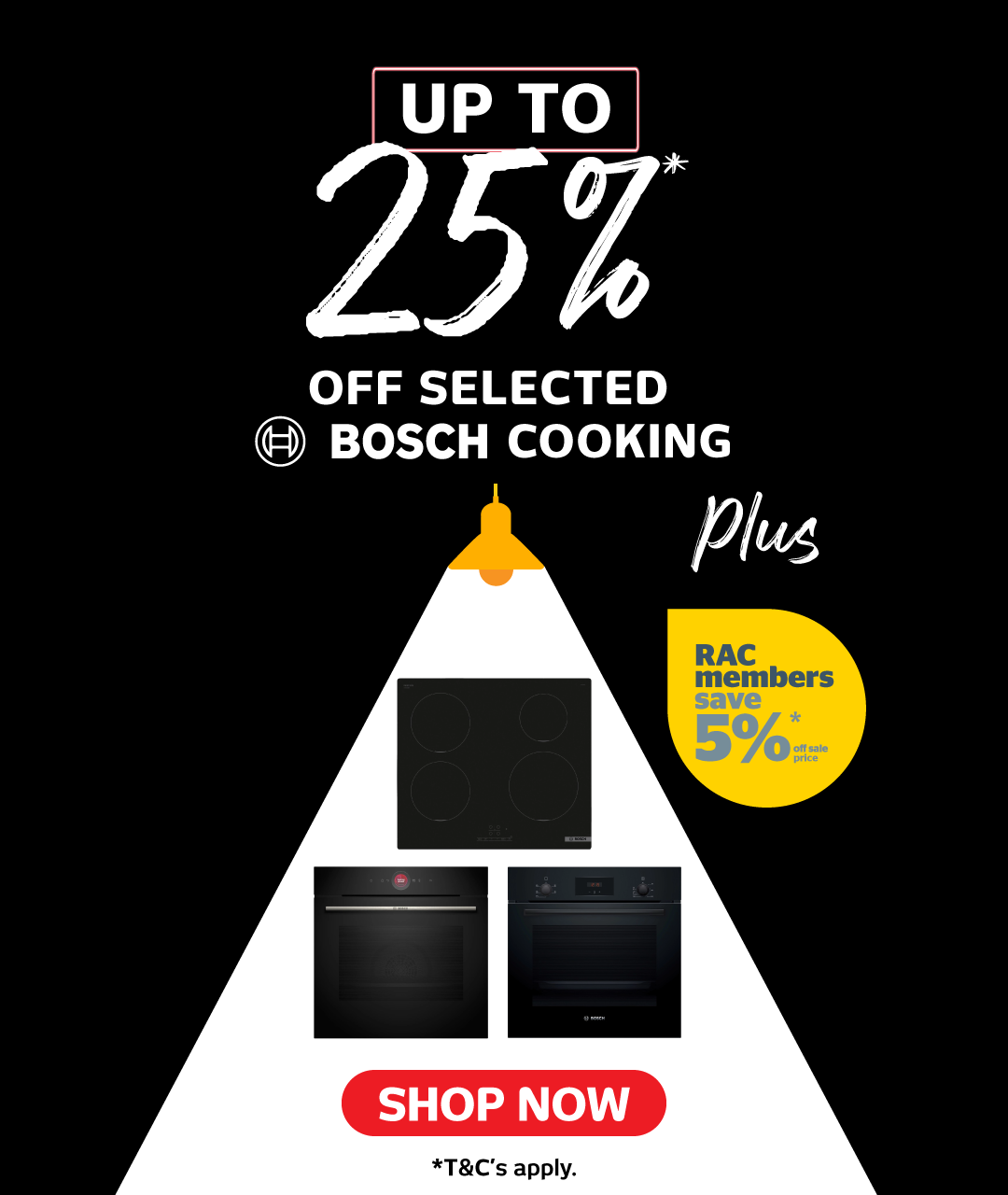 Up to 25%* Off Selected Bosch Cooking
