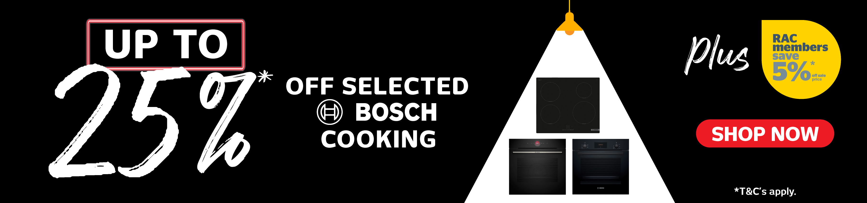 Up to 25%* Off Selected Bosch Cooking