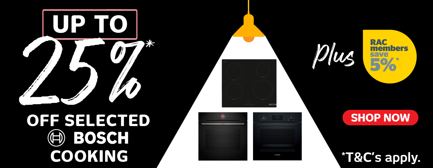 Up to 25%* Off Selected Bosch Cooking