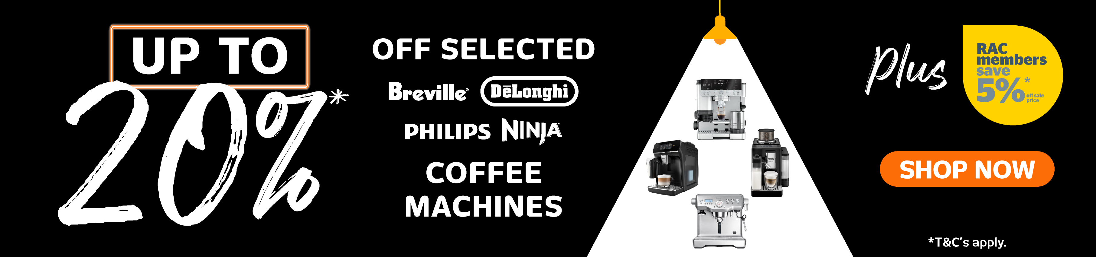 Up to 20% Off Selected Coffee Machines