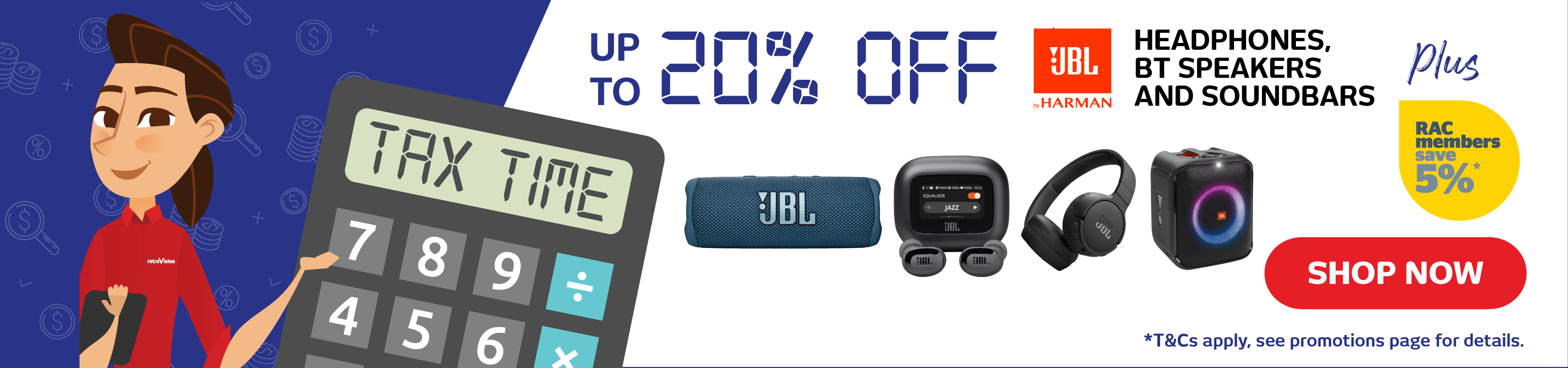 Up To 25% Off Select JBL Headphones, Bluetooth Speakers and Soundbars