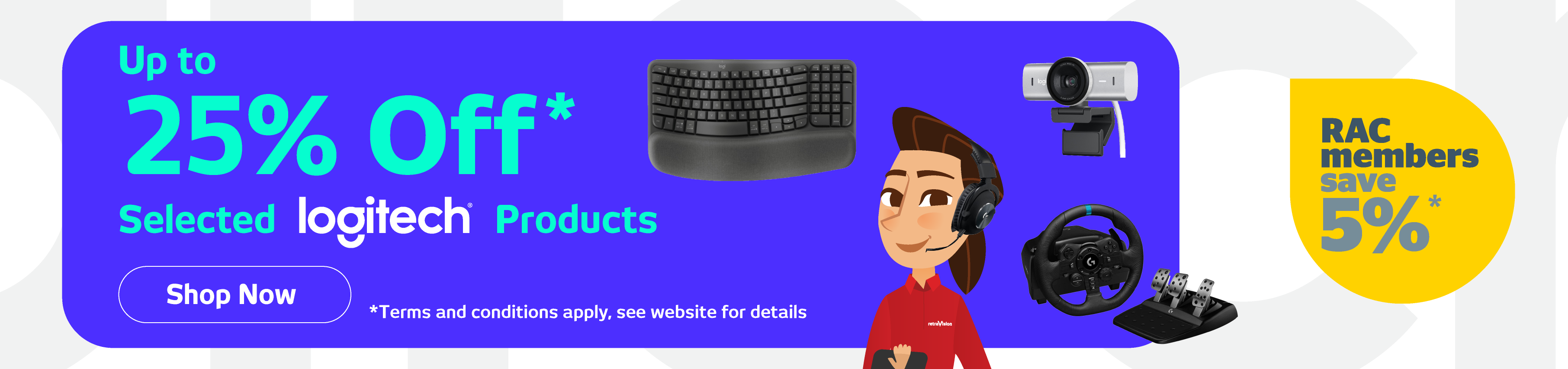 Up to 25% Off Selected Logitech Products