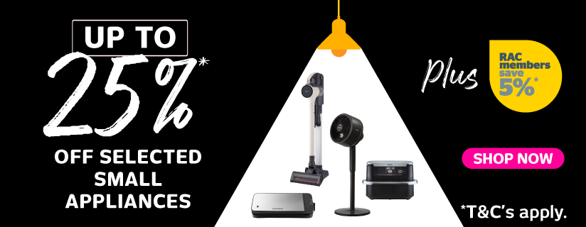 Up to 25% off Selected Small Appliances