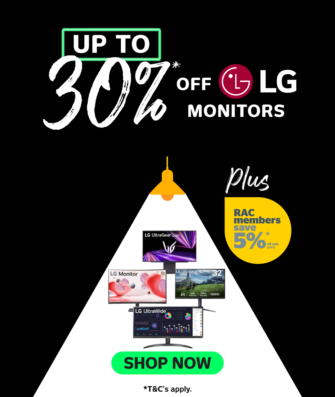Up To 30% Off Selected LG Monitors