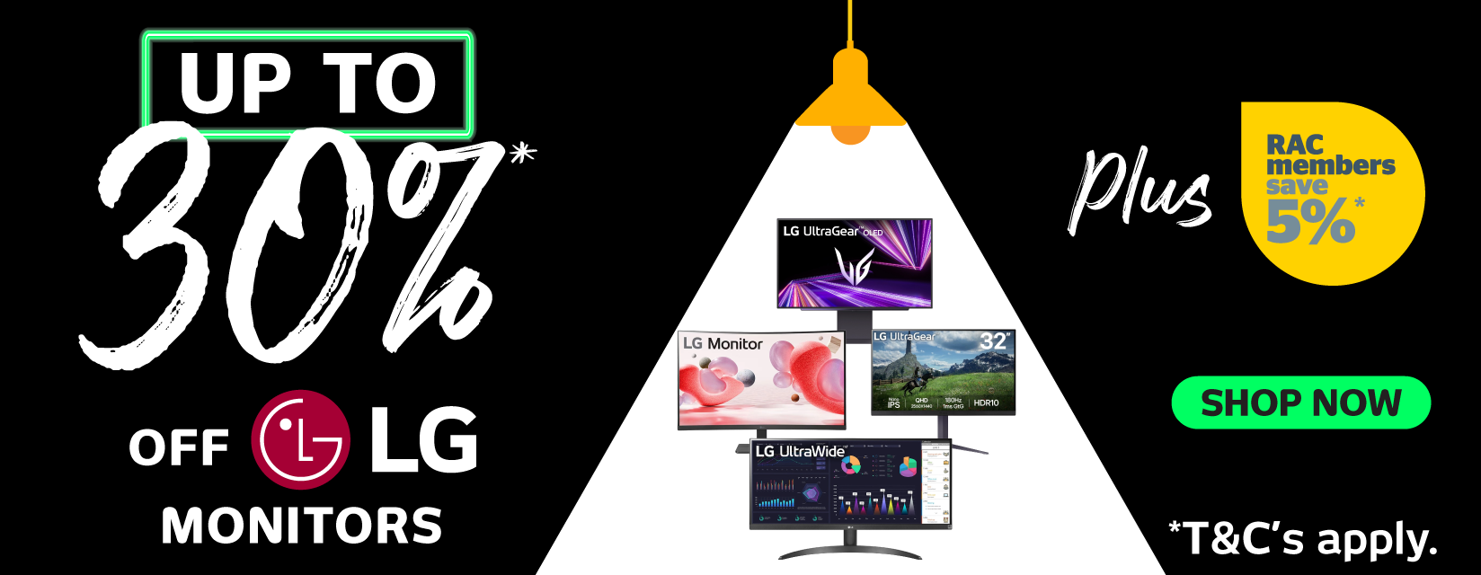 Up To 30% Off Selected LG Monitors