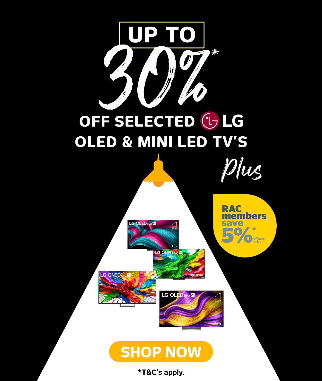 Up To 30% Off Selected LG OLED & Mini LED TV’s