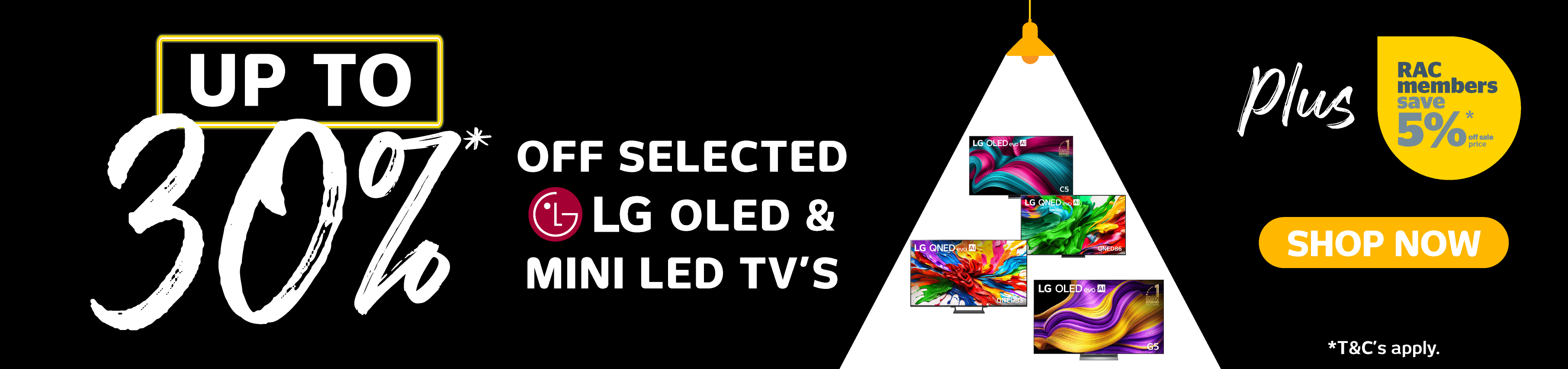 Up To 30% Off Selected LG OLED & Mini LED TV’s