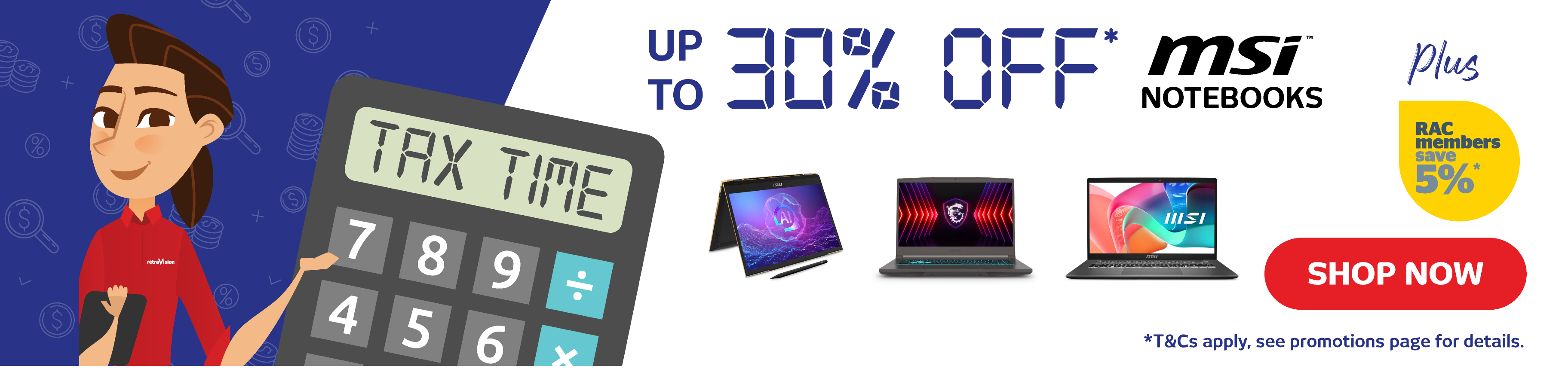 Up To 30% Off Select MSI Notebooks