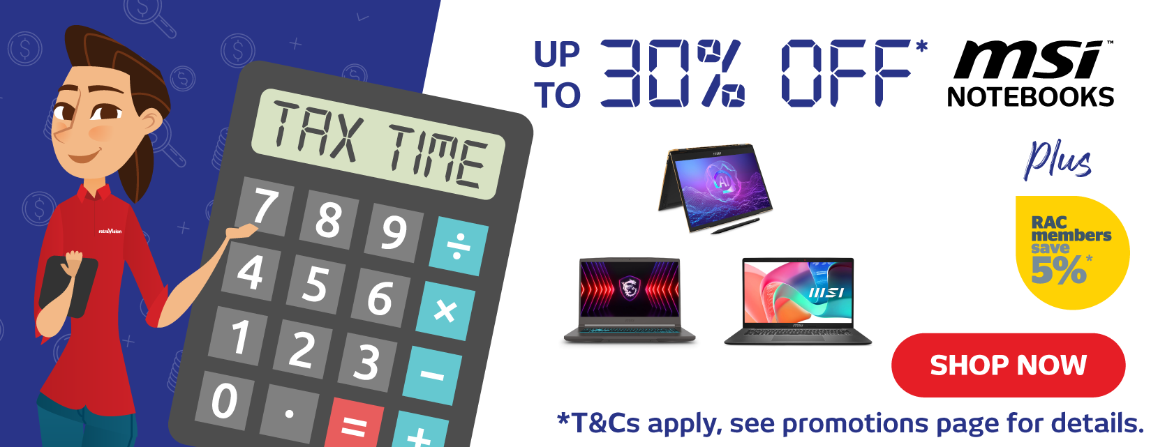 Up To 30% Off Select MSI Notebooks