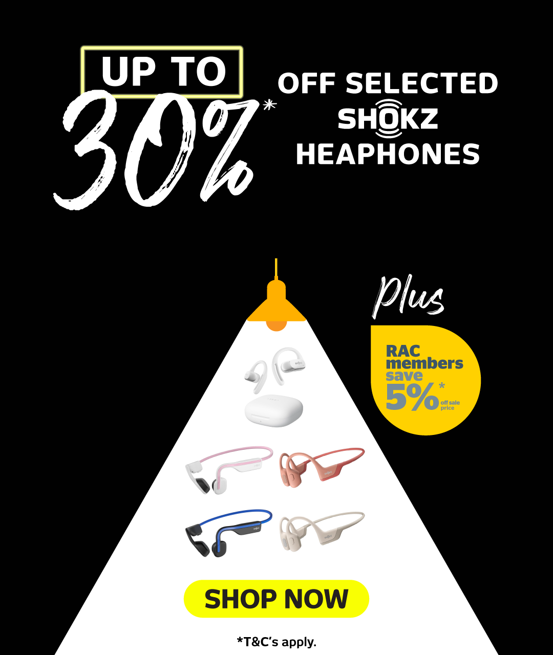 Up To 30% Off Selected Shokz Headphones