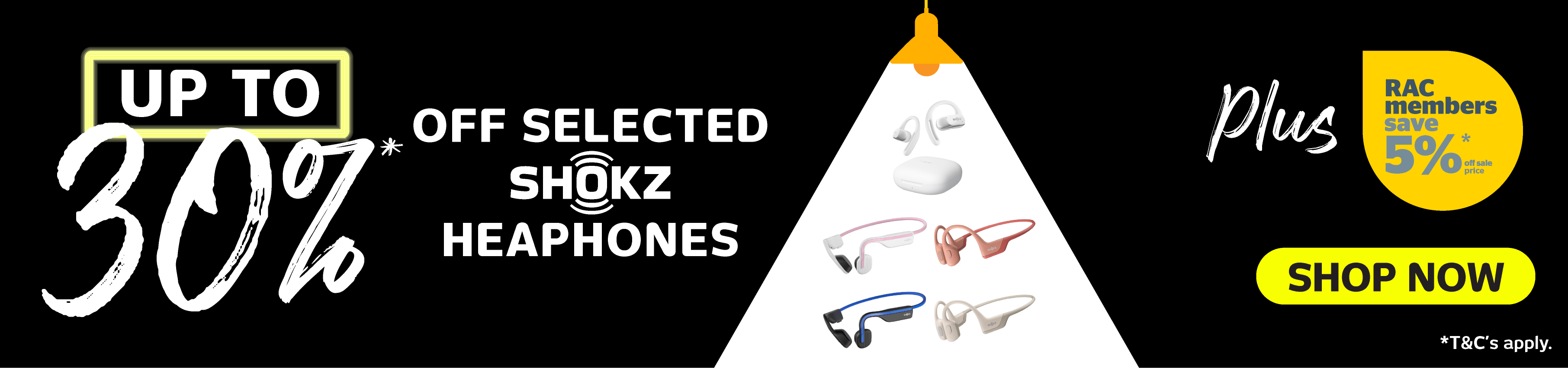 Up To 30% Off Selected Shokz Headphones