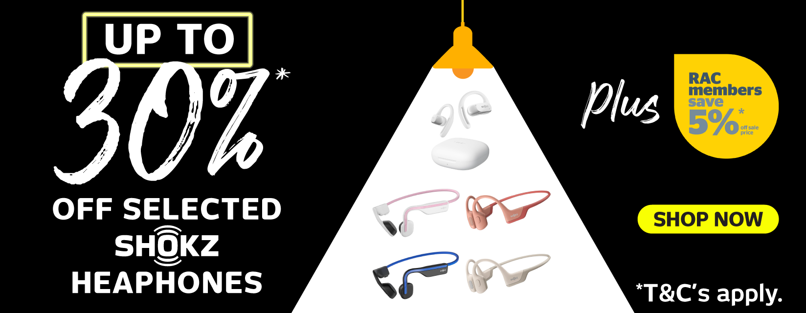 Up To 30% Off Selected Shokz Headphones