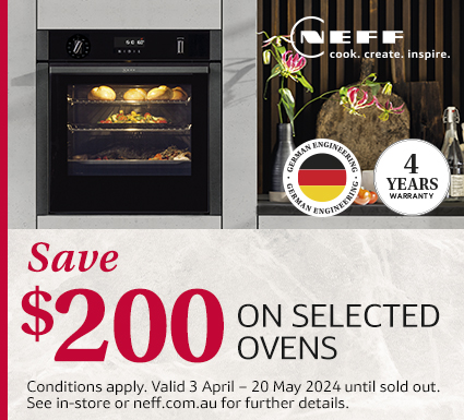Save Up To $200 On Selected Neff Ovens at Retravision