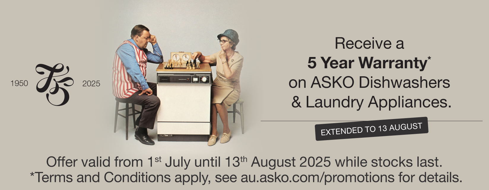 5 Year Warranty On Selected ASKO Dishwashers & Laundry Appliances